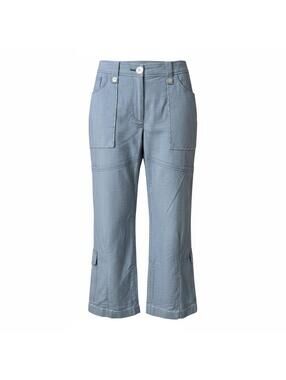 Terra Nostra Cargo Capri Pants Low Rise Utility Gorpcore Y2K Striped S